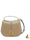 C'Mon Medium Leather Shoulder Bag Grey - FENDI - BALAAN 2