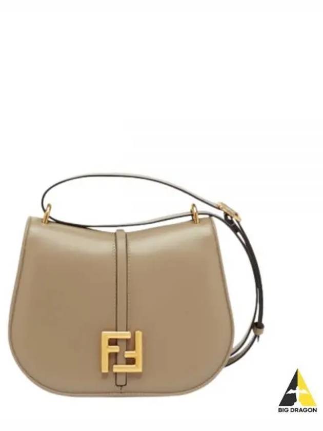 C'Mon Medium Leather Shoulder Bag Grey - FENDI - BALAAN 2