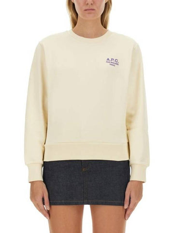 Rue Madame Cotton Sweatshirt Beige - A.P.C. - BALAAN 1