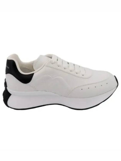 Sprint Runner Black Tab Low Top Sneakers White - ALEXANDER MCQUEEN - BALAAN 2