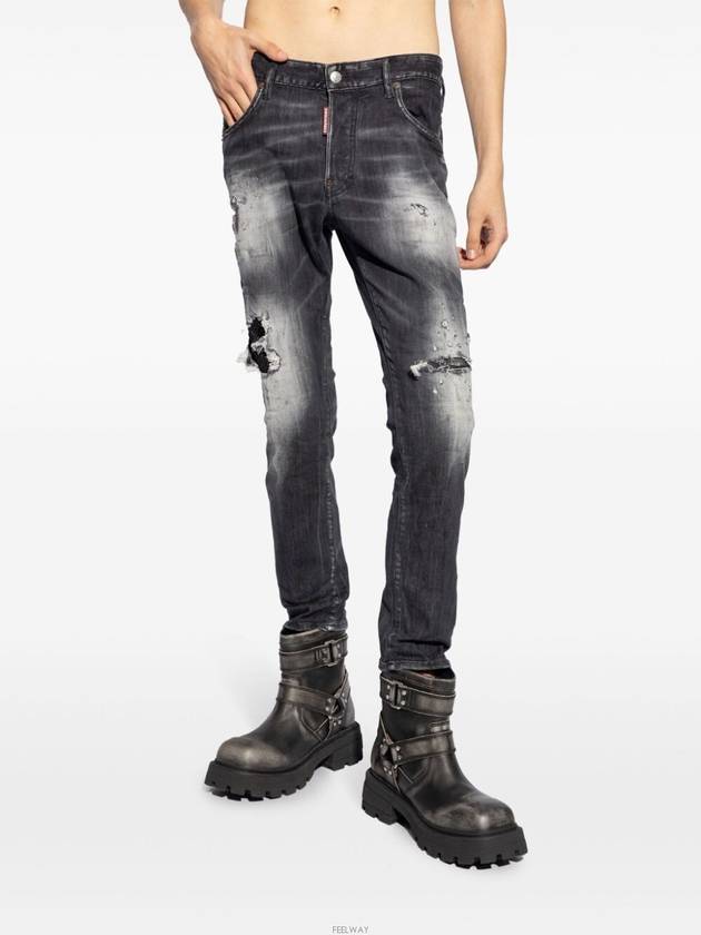 Skater Distressed Jeans Grey - DSQUARED2 - BALAAN 3