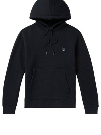 Bold Fox Head Patch Comfort Hoodie Black - MAISON KITSUNE - BALAAN 2