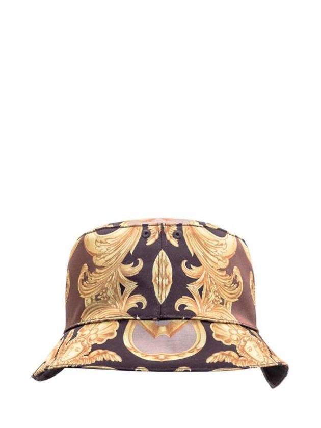 Baroque Print Bucket Hat Black Gold - VERSACE - BALAAN 4