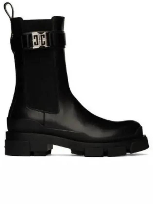 4G Buckle Leather Chelsea Boots Black - GIVENCHY - BALAAN 2