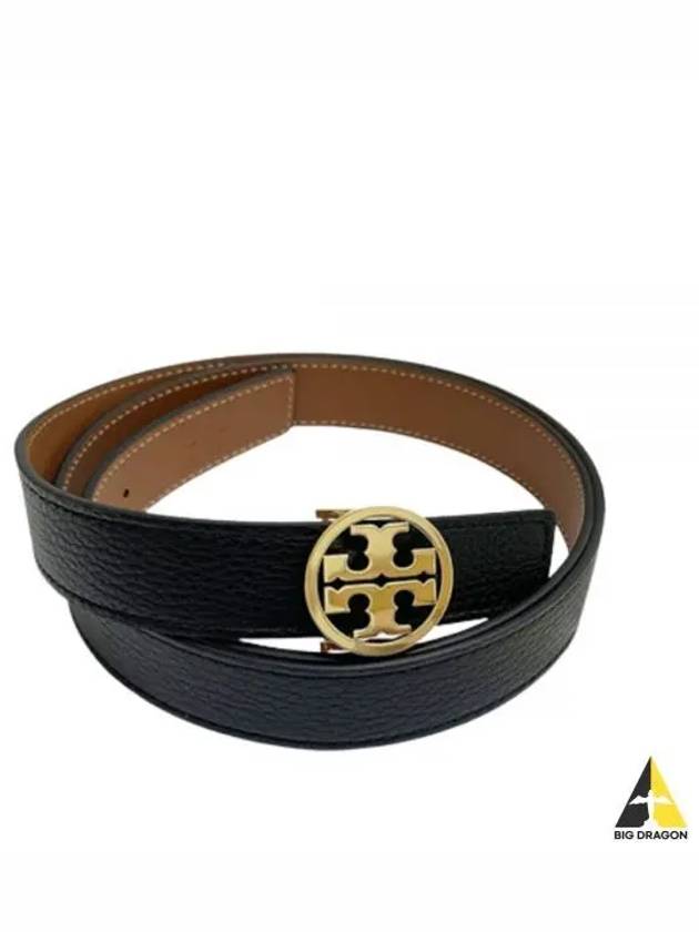 1 Miller Reversible Leather Belt Black Classic Cuoio - TORY BURCH - BALAAN 2