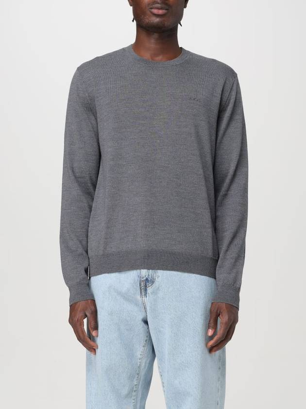 Matt Logo Knit Top Grey - A.P.C. - BALAAN 2