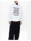 Language Logo Print Hoodie White - BALENCIAGA - BALAAN 7