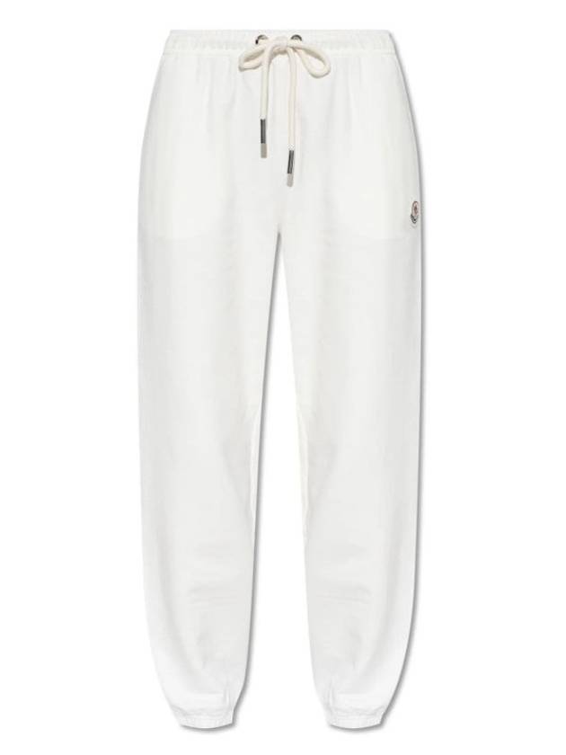 LOGO PATCH COTTON PANTS - MONCLER - BALAAN 1