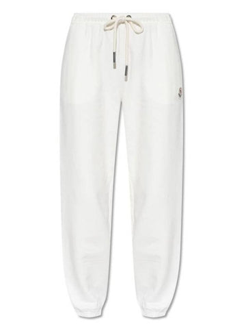 LOGO PATCH COTTON PANTS - MONCLER - BALAAN 1