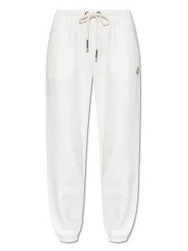 LOGO PATCH COTTON PANTS - MONCLER - BALAAN 1