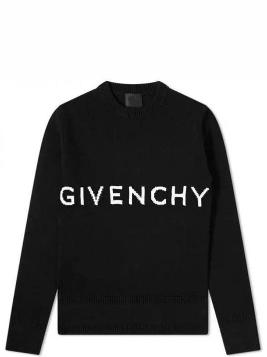 4G Logo Cotton Knit Top Black - GIVENCHY - BALAAN 2