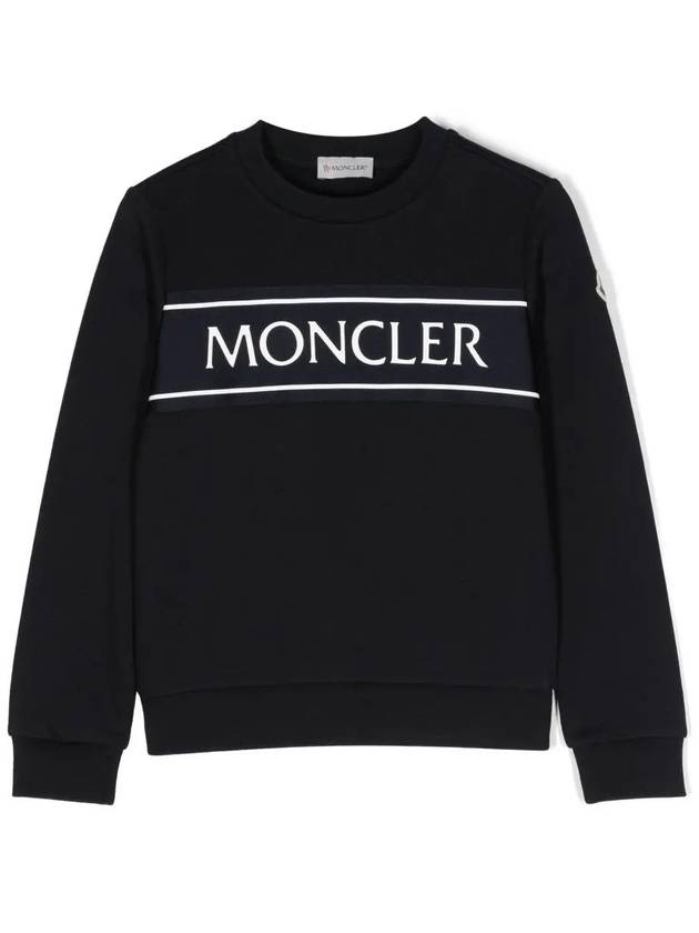 Kids Print Round Sweatshirt 8G00016899PS 778 - MONCLER - BALAAN 1