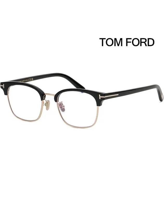 Eyewear Square Eyeglasses Black Gold - TOM FORD - BALAAN 2