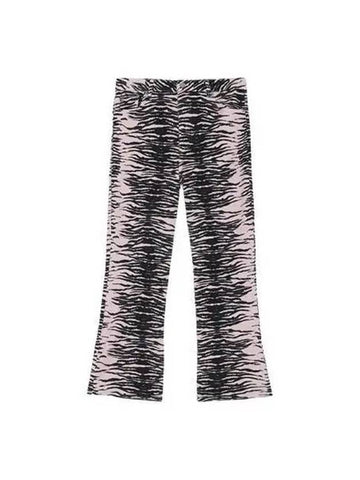 Pants Tiger Crop Denim Light Pink - GANNI - BALAAN 1