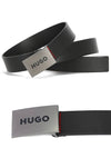 Logo Leather Belt Black - HUGO BOSS - BALAAN 3