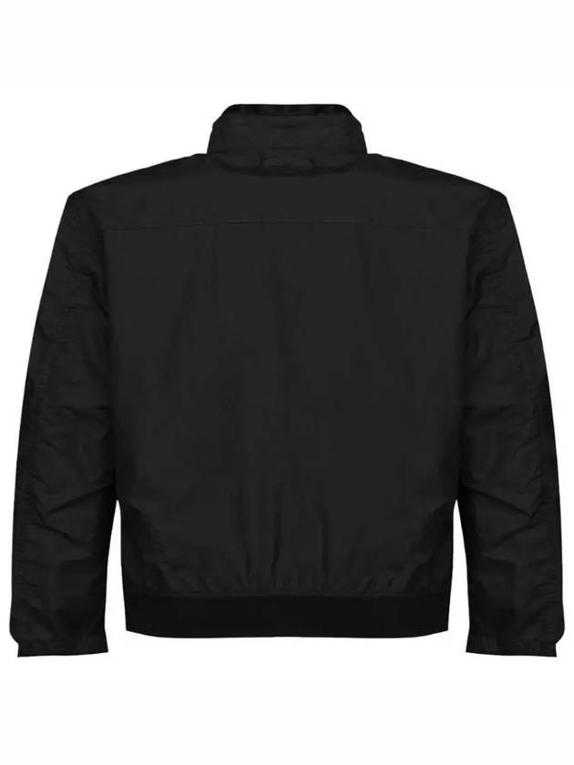 Crinkle Reps Wappen Bomber Jacket Black - STONE ISLAND - BALAAN 4