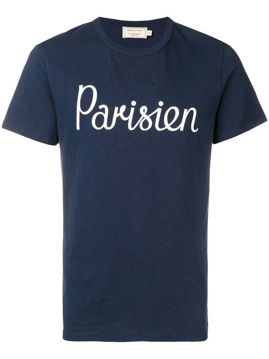Parisian short sleeve t-shirt navy - MAISON KITSUNE - BALAAN 2