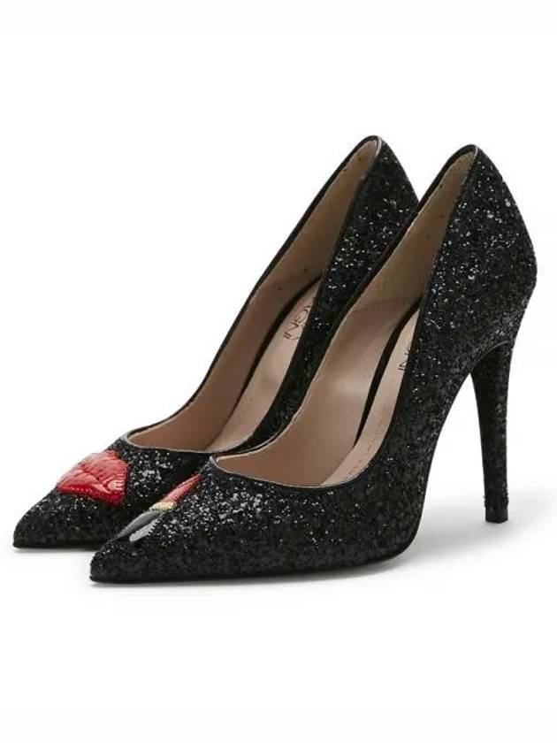 Women Makeup Glitter Black High Heels CF618 1156306 - CHIARA FERRAGNI - BALAAN 1