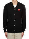 Heart Wappen Wool Cardigan Black - COMME DES GARCONS PLAY - BALAAN 2