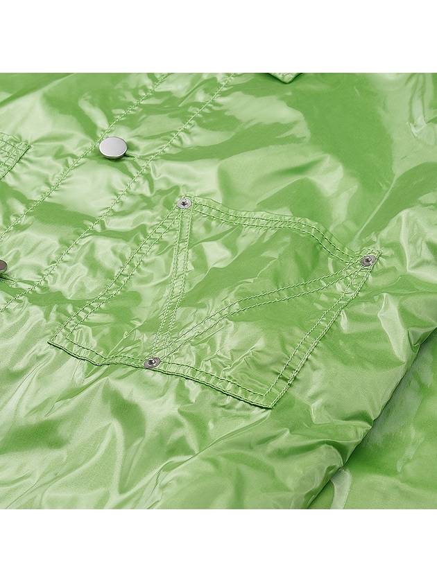 Glossy Nylon Jacket Green - BOTTEGA VENETA - BALAAN 8