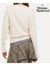 Bea Logo Cardigan Cream - VIVIENNE WESTWOOD - BALAAN 5