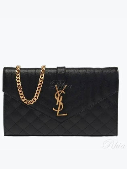 Cassandre Monogram Chain Cross Bag Black - SAINT LAURENT - BALAAN 2