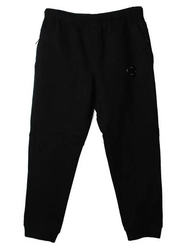 Diagonal Raised Fleece Lens Wappen Track Pants Black - CP COMPANY - BALAAN 2