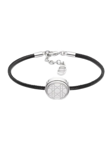 Cannage Bracelet Silver Black - DIOR - BALAAN 1