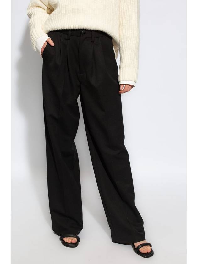 Anine Bing ‘Carrie’ Wool Trousers, Women's, Black - ANINE BING - BALAAN 3