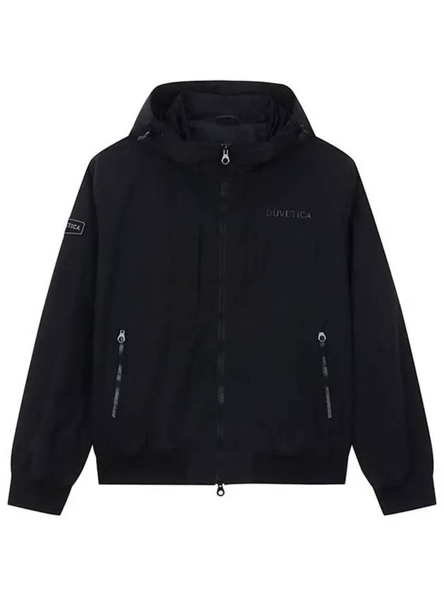 24SS OISAC Logo Hooded Bomber Black - DUVETICA - BALAAN 1