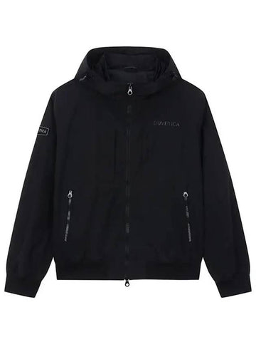 24SS OISAC Logo Hooded Bomber Black - DUVETICA - BALAAN 1