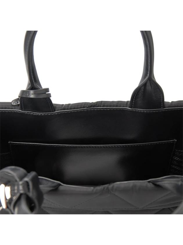 Re-Nylon Quilted Medium Tote Bag Black - PRADA - BALAAN 10