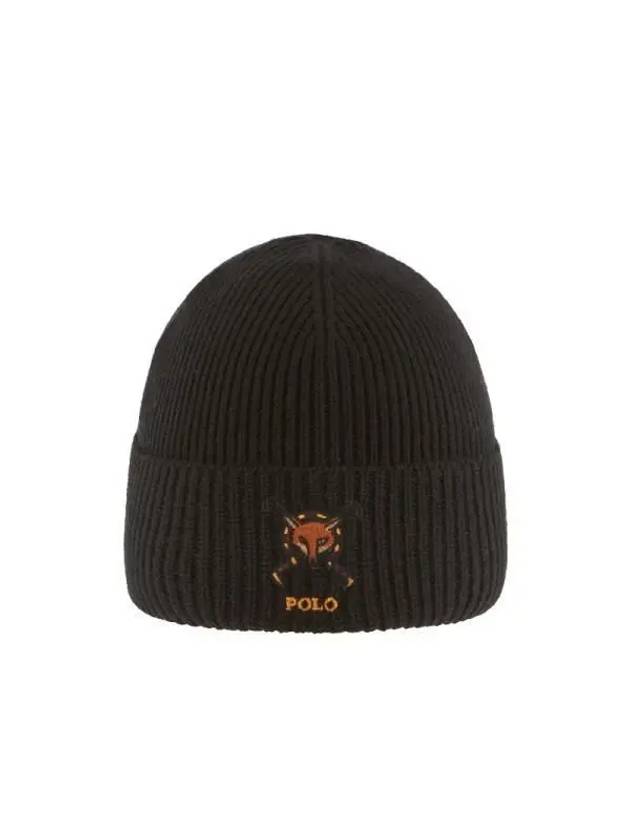 PC0918 001 Fox Embroidery Beanie - POLO RALPH LAUREN - BALAAN 2