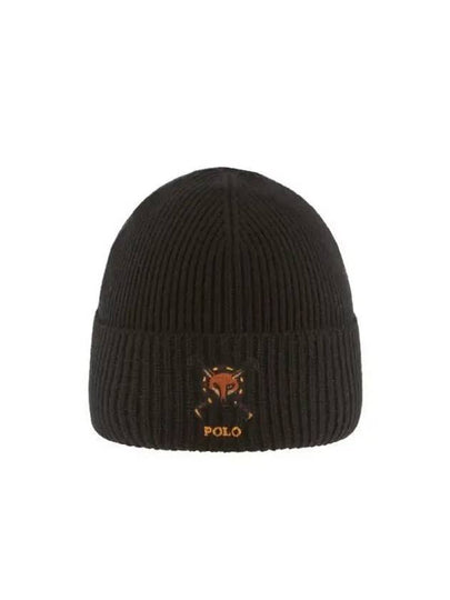 PC0918 001 Fox Embroidery Beanie - POLO RALPH LAUREN - BALAAN 2