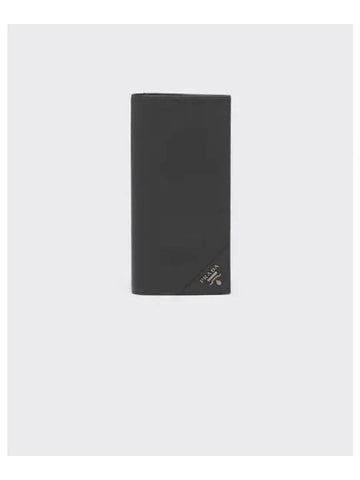 Saffiano Leather Long Wallet Black - PRADA - BALAAN 1