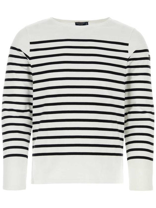 Naval Authentic Striped Long Sleeve T-Shirt White - SAINT JAMES - BALAAN 1