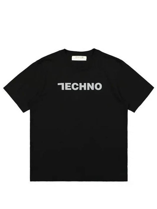Techno Short Sleeve T-Shirt Black - 1017 ALYX 9SM - BALAAN 2
