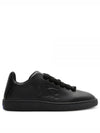 EKD Embossed Logo Leather Low-Top Sneakers Black - BURBERRY - BALAAN 2