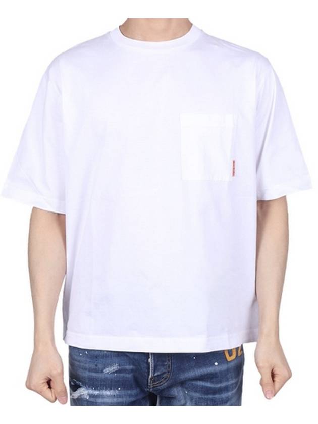 Pink Label Crew Neck Short Sleeve T-Shirt White - ACNE STUDIOS - BALAAN 2