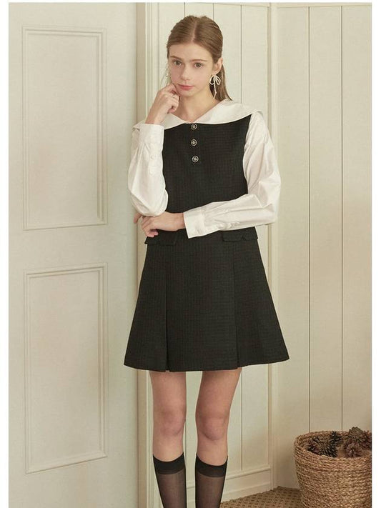 Primrose tweed bustier mini dress black - MICANE - BALAAN 2
