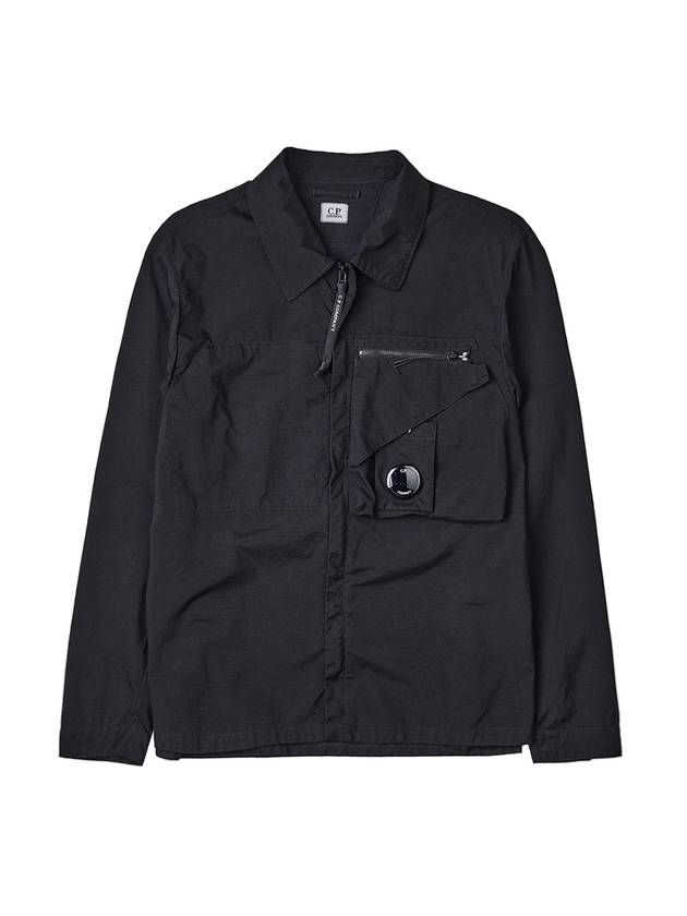 Tylon P Lens Overshirt Zip Up Jacket Black - CP COMPANY - BALAAN 11