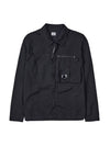 Tylon P Lens Overshirt Zip Up Jacket Black - CP COMPANY - BALAAN 2