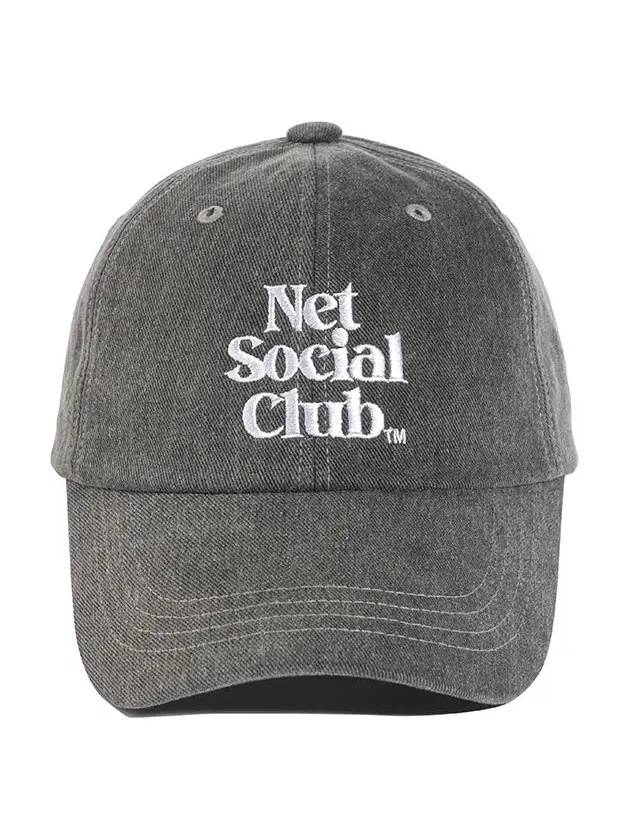 PIGMENT STITCH CAP CONCRETE CHARCOAL - NET SOCIAL CLUB - BALAAN 9