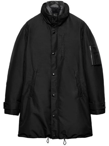 Men's Technical Fabric Down Jacket Black - PRADA - BALAAN 1