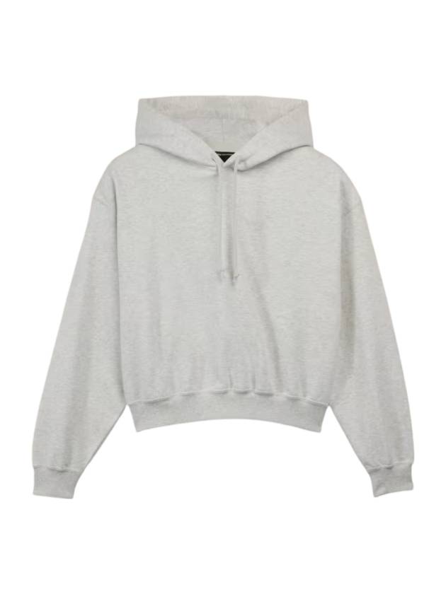 Brushed Terry Boxy Hoodie Grey - Y-3 - BALAAN 1