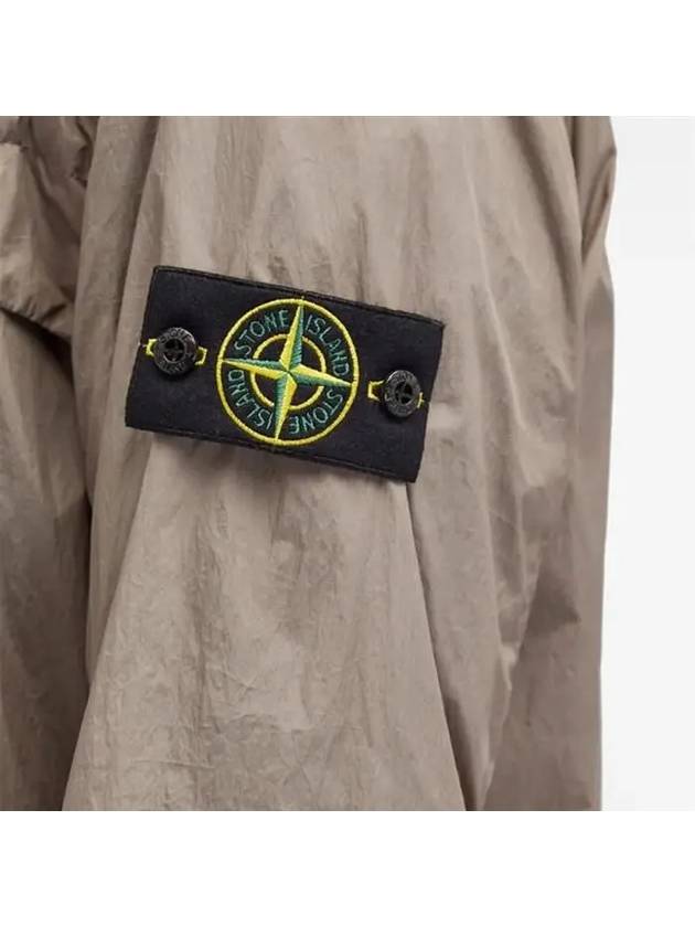 Crinkle Reps Hooded Jacket Brown - STONE ISLAND - BALAAN 5