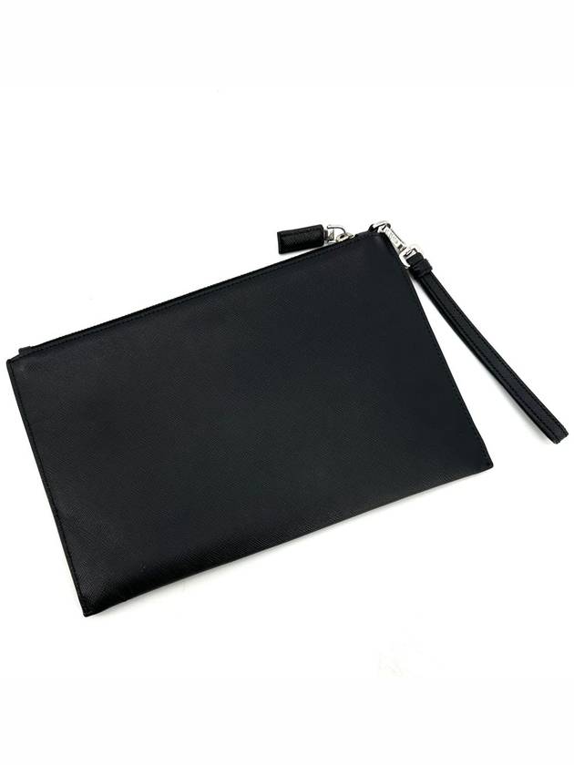 Saffiano triangle logo strap clutch medium 2NH005 - PRADA - BALAAN 5