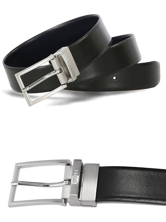 Otano logo double sided 50513416 004 leather belt - HUGO BOSS - BALAAN 2