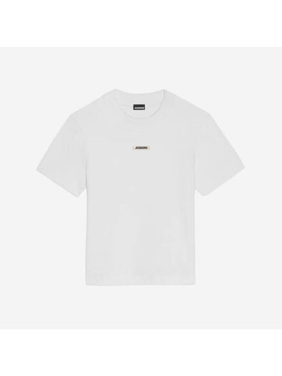 Le Gros Grain Short Sleeve T-Shirt White - JACQUEMUS - BALAAN 2