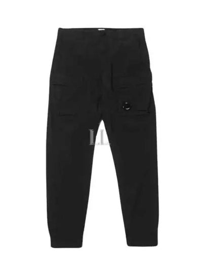 50 Fili Stretch Lens Wappen Cargo Straight Pants Black - CP COMPANY - BALAAN 2